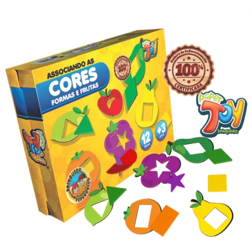 FRUTAS CORES E FORMAS JOGO EDUCATIVO PAPER TOY FRUTAS CORES E FORMAS JOGO EDUCATIVO PAPER TOY
