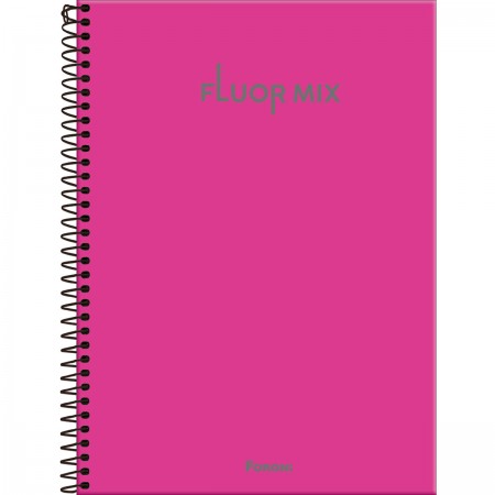 CADERNO UNIVERSITÁRIO 1 MAT CAPA DURA FLUOR MIX 80FL FORONI <br> CADERNO UNIVERSITÁRIO 1 MAT CAPA DURA FLUOR MIX 80FL FORONI <br>