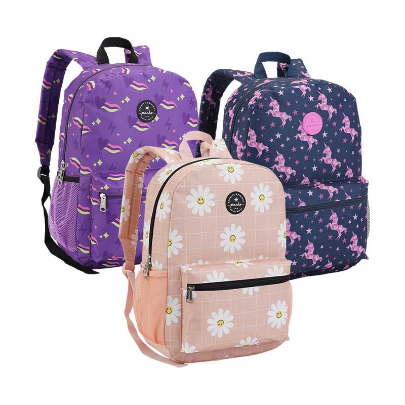 MOCHILA COSTA MARGARIDA/UNICORNIO/CORAÇÃO SEANITE<br>