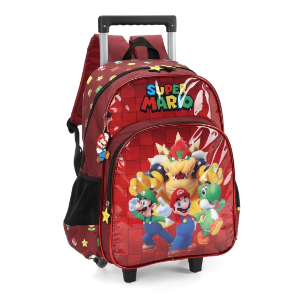 MOCHILA CARRINHO SUPER MARIO MAXLOG <br> MOCHILA CARRINHO SUPER MARIO MAXLOG <br>
