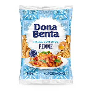 MACARRAO PENNE COM OVOS DONA BENTA 500G                                                                                                                                                                   MACARRAO PENNE COM OVOS DONA BENTA 500G