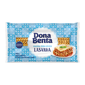 MACARRAO PARA LASANHA COM OVOS DONA BENTA 500G                                                                                                                                                           