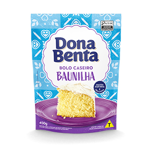 MISTURA PARA BOLO BAUNILHA DONA BENTA 450G                                                                                                                                                              