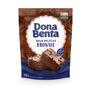 MISTURA PARA BOLO BROWNIE DONA BENTA 400G                                                                                                                                                               
