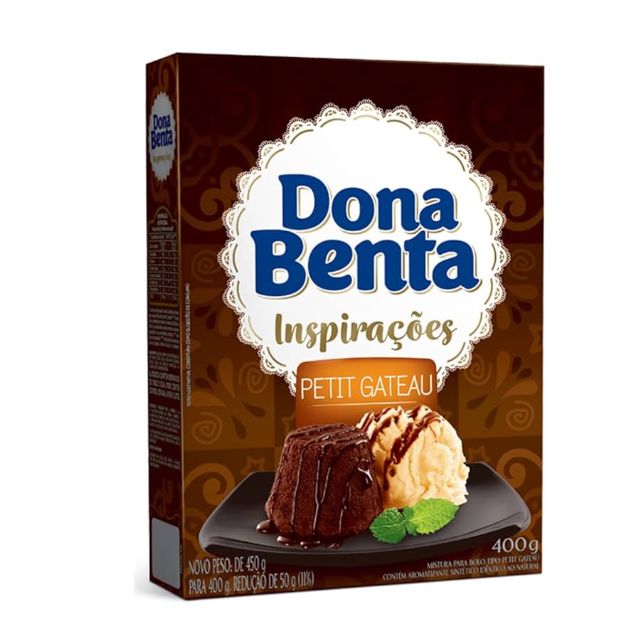 MISTURA PARA BOLO PETIT GATEAU DONA BENTA 400G                                                                                                                                                          