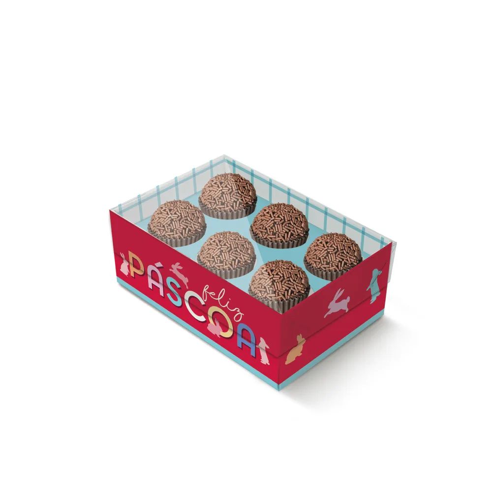 CAIXA COM TAMPA  ACETATO PARA 6 DOCES FEELINGS CROMUS UN                                                                                                                                                            CAIXA COM TAMPA  ACETATO PARA 6 DOCES FEELINGS CROMUS UN