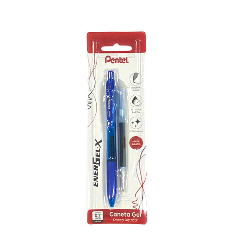 CANETA ESFEROGRÁFICA ENERGEL 0,7MM AZUL 107CR REFIL GTS PENTEL CANETA ESFEROGRÁFICA ENERGEL 0,7MM AZUL 107CR REFIL GTS PENTEL