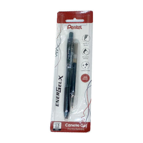 CANETA ESF ENERGEL 0,5MM PR 105AR REFIL GTS PENTEL                                                                                                                                                       CANETA ESF ENERGEL 0,5MM PR 105AR REFIL GTS PENTEL