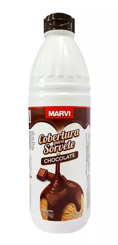 COBERTURA P/SORVETE CHOCOLATE MARVI 1,01KG                                                                                                                                                               COBERTURA P/SORVETE CHOCOLATE MARVI 1,01KG