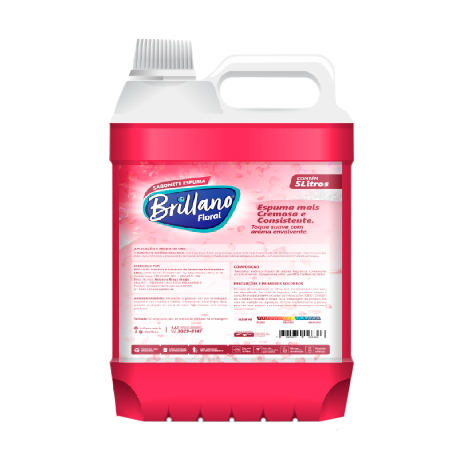 SABONETE LIQ PEROLADO FLORAL BRILLANO 5L   SABONETE LIQ PEROLADO FLORAL BRILLANO 5L
