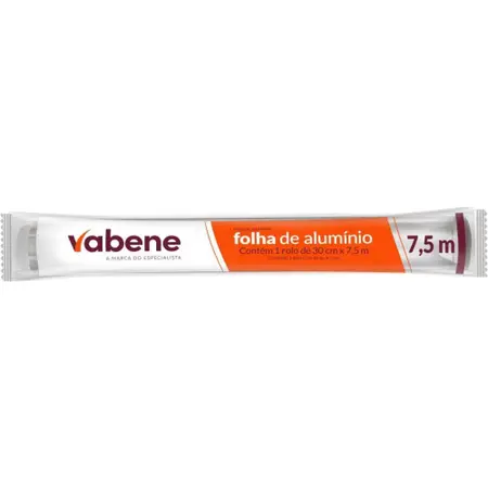 PAPEL ALUMINIO 30CM VABENE 7,5MTS      PAPEL ALUMINIO 30CM VABENE 7,5MTS
