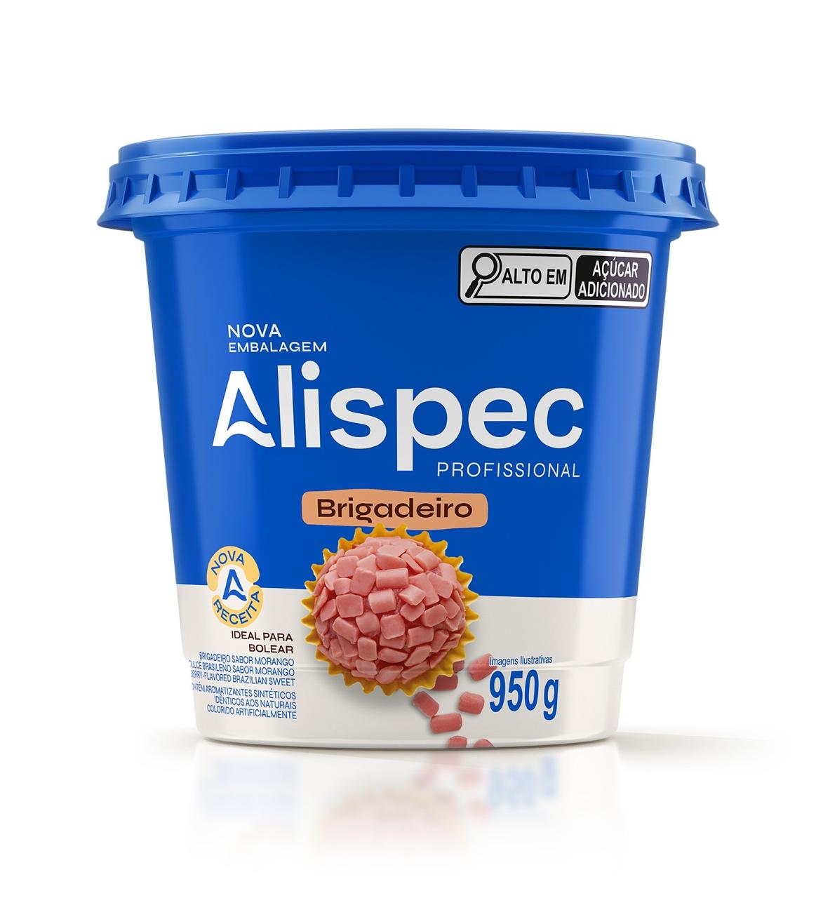 RECHEIO BRIGADEIRO SABOR MORANGO 950G ALISPEC                                                                                                                                                           