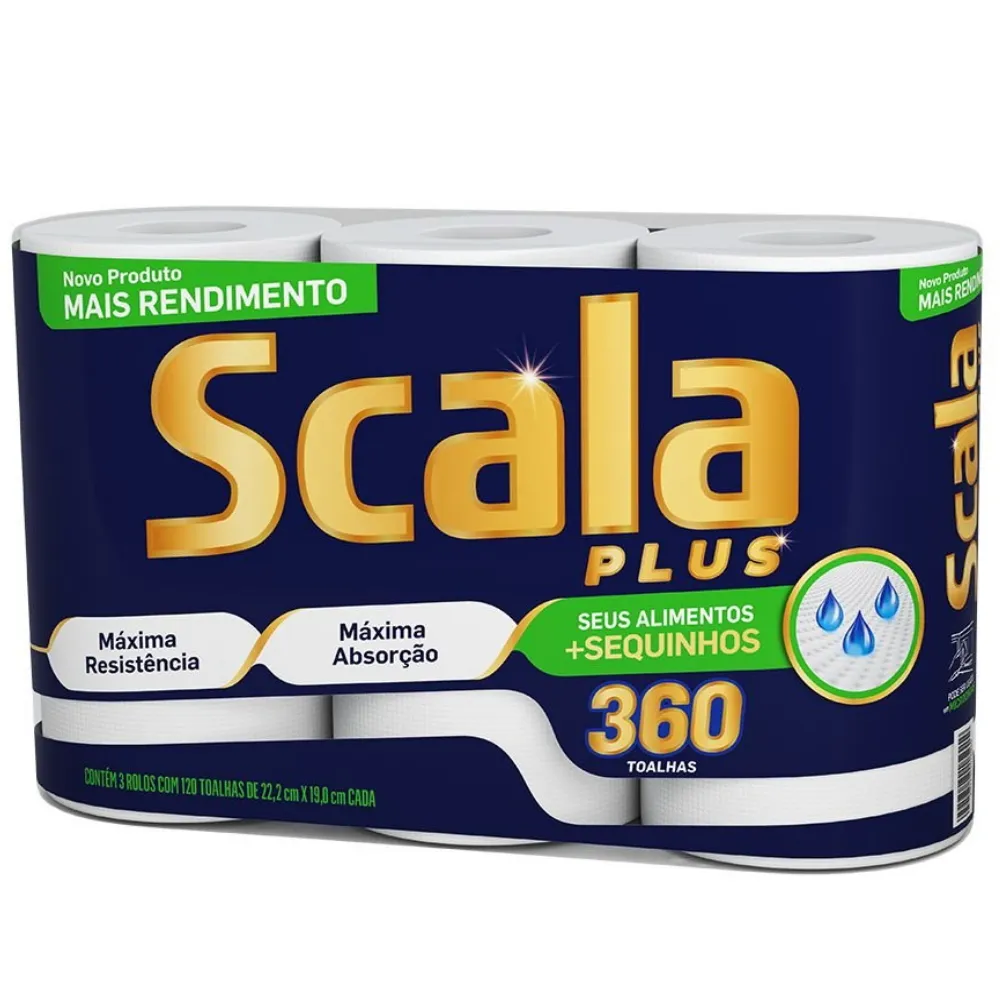 PAPEL TOALHA SCALA MEGA C/3     PAPEL TOALHA SCALA MEGA C/3