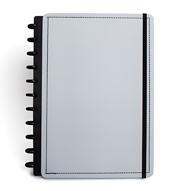 CADERNO DISCO INTELIGENTE GREY TAM G 21,5x29 DISKO                                                                                                                                                                                 CADERNO DISCO INTELIGENTE GREY TAM G 21,5x29 DISKO