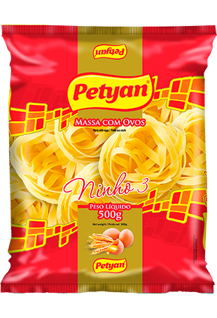 MACARRAO NINHO 3 COM OVOS PETYAN 500G                                                                                                                                                                     MACARRAO NINHO 3 COM OVOS PETYAN 500G