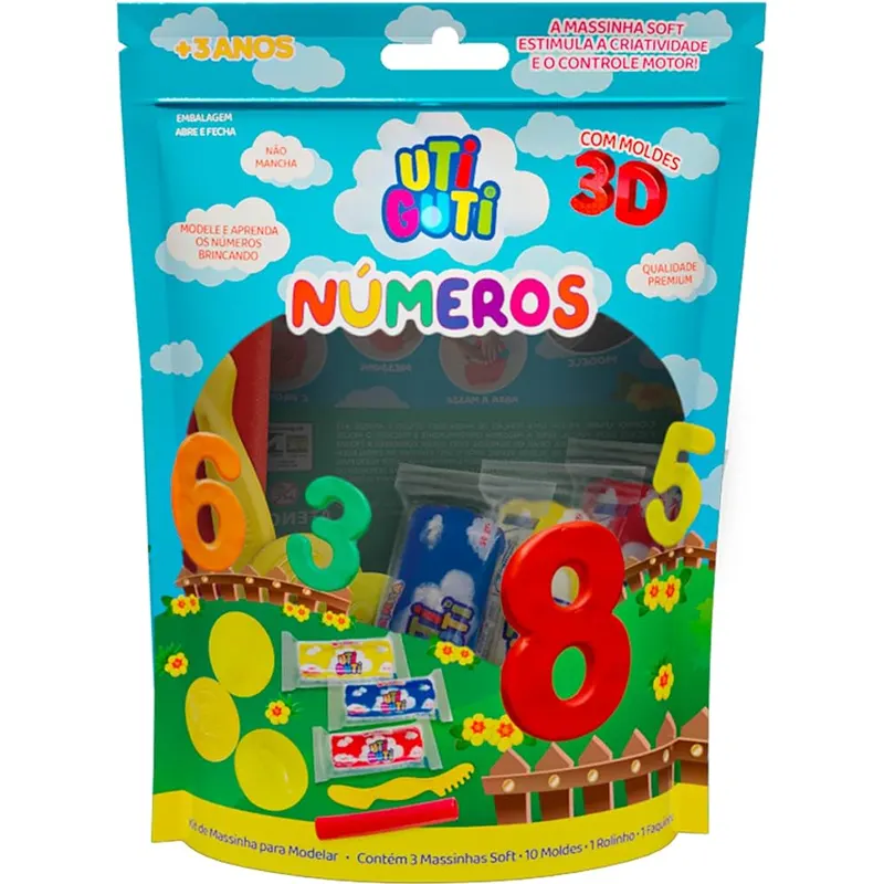 KIT DE MASSINHA NUMEROS UTIGUTI CANSON                                                                                                                                                        KIT DE MASSINHA NUMEROS UTIGUTI CANSON