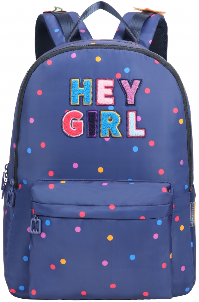 MOCHILA MARSHMALLOW HEY GIRL NAVY DIPLOMATA                                                                                                                                                             
