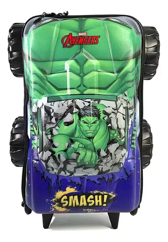 MOCHILA CARRINHO HULK MONSTER TRUCKS DIPLOMATA                                                                                                                                                               