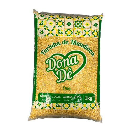 FARINHA DE MANDIOCA OVA DONA DE 1KG                                                                                                                                                                     