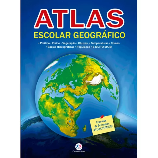 LIVRO ATLAS ESCOLAR GEOGRAFICO CIRANDA      LIVRO ATLAS ESCOLAR GEOGRAFICO CIRANDA