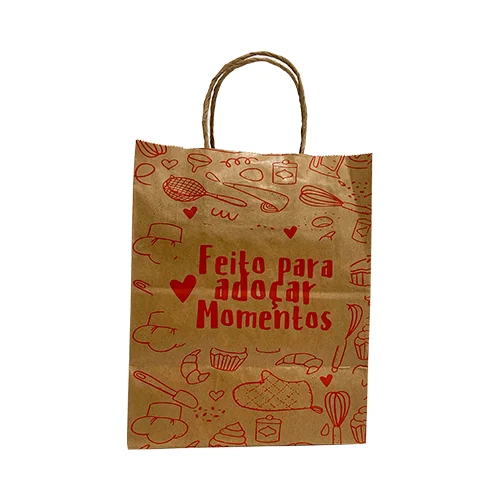 SACOLA IMP G FEITO PARA ADOCAR MOMENTOS 31,5X30X18 STAMP UN                                                                                                                                              