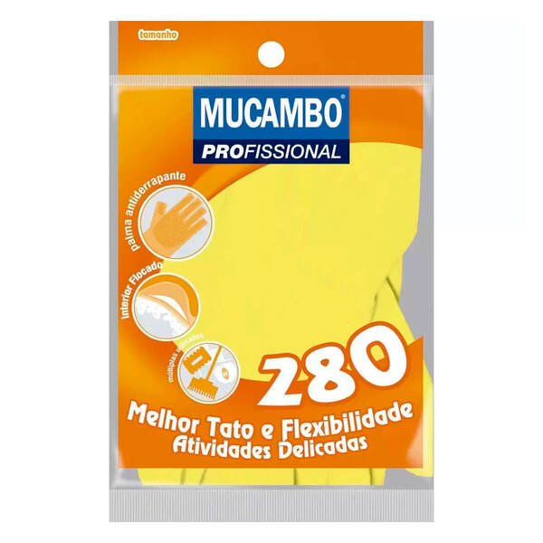 LUVA DE LATEX PRO 280 AMARELA TAM M MUCAMBO UN                                                                                                                                                           LUVA DE LATEX PRO 280 AMARELA TAM M MUCAMBO UN