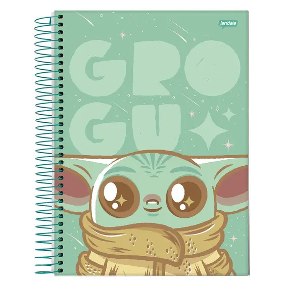 CADERNO UNIVERSITÁRIO 10 MATÉRIAS CAPA DURA GROGU FUNDO VD 160FLS JANDAIA                                                                                                                                                             