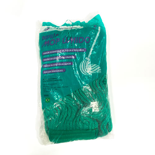 REFIL MOP UMIDO PONTA LOOP VERDE 330G STAR CLEAN                                                                                                                                                            REFIL MOP UMIDO PONTA LOOP VERDE 330G STAR CLEAN