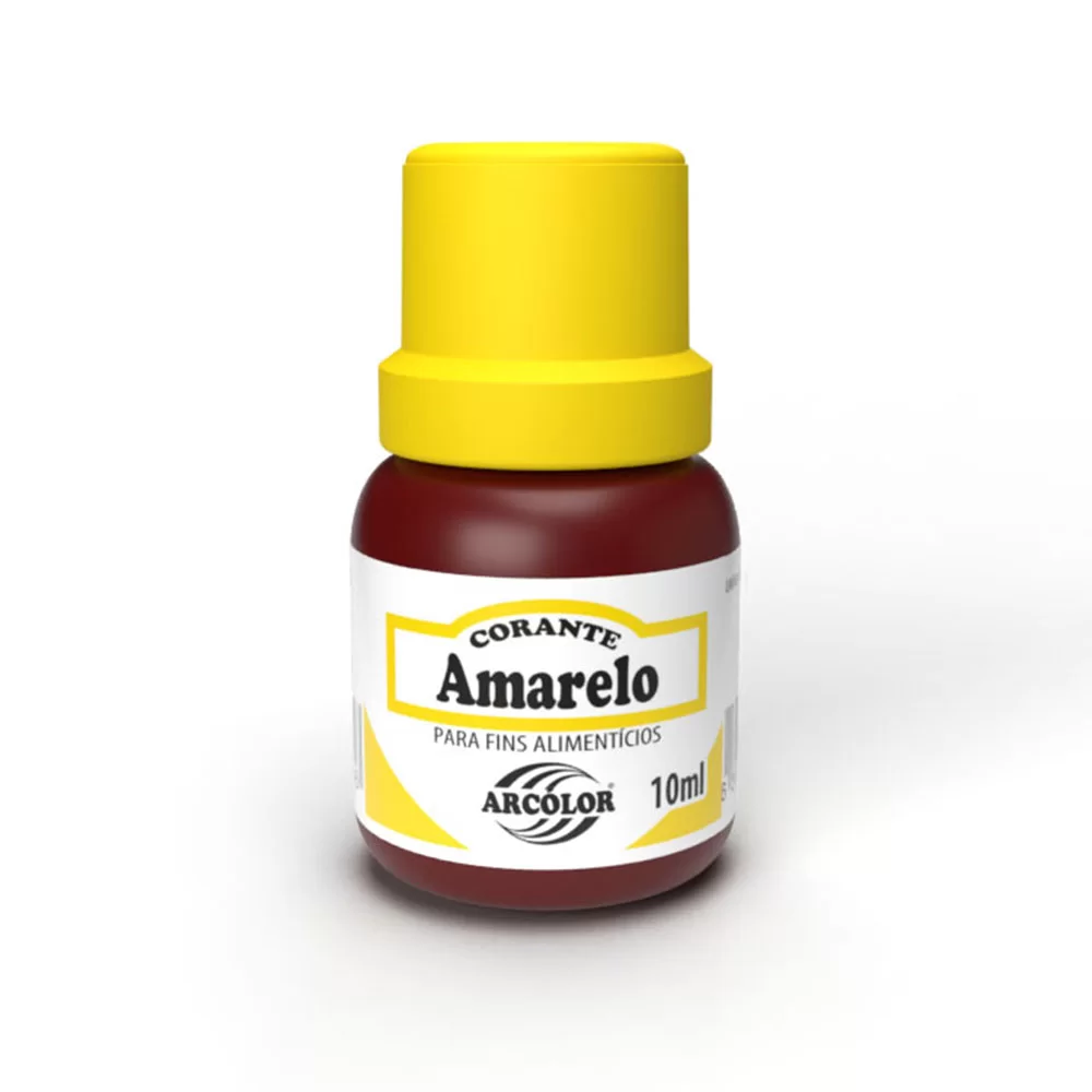 CORANTE LIQUIDO AMARELO ARCOLOR 10ML                                                                                                                                                                         CORANTE LIQUIDO AMARELO ARCOLOR 10ML