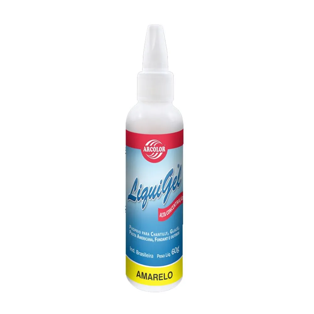 CORANTE LIQUIGEL AMARELO ARCOLOR 60G                                                                                                                                                                    
