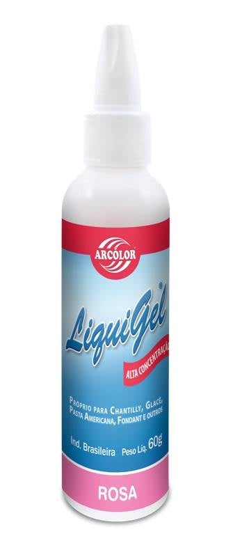 CORANTE LIQUIGEL ROSA ARCOLOR 60G                                                                                                                                                                       