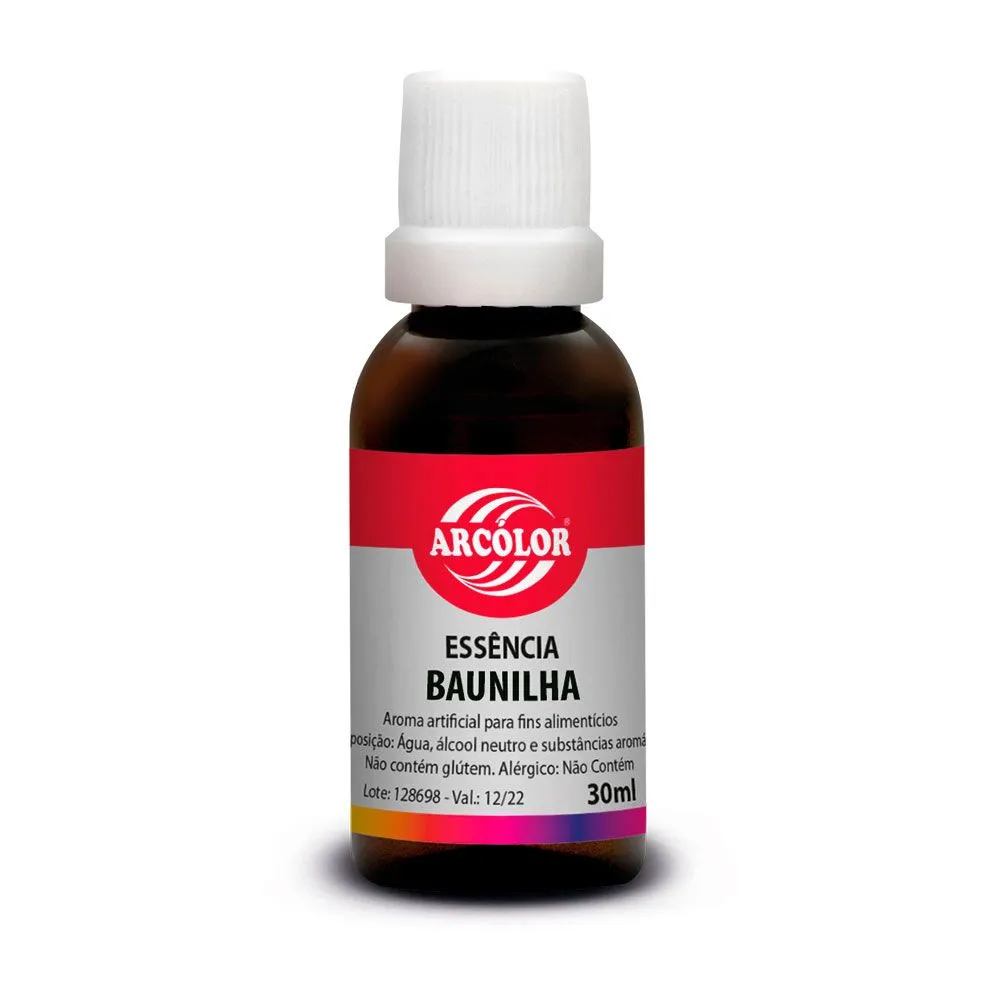 ESSENCIA BAUNILHA ARCOLOR 30ML                                                                                                                                                                           ESSENCIA BAUNILHA ARCOLOR 30ML