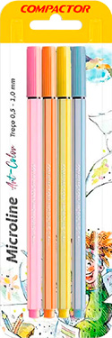 CANETA MICROLINE COR PASTEL 01 COMPACTOR BL COM 4                                                                                                                                                          CANETA MICROLINE COR PASTEL 01 COMPACTOR BL COM 4