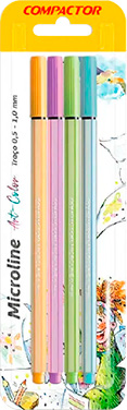 CANETA MICROLINE COR PASTEL 02 COMPACTOR BL COM 4                                                                                                                                                          CANETA MICROLINE COR PASTEL 02 COMPACTOR BL COM 4