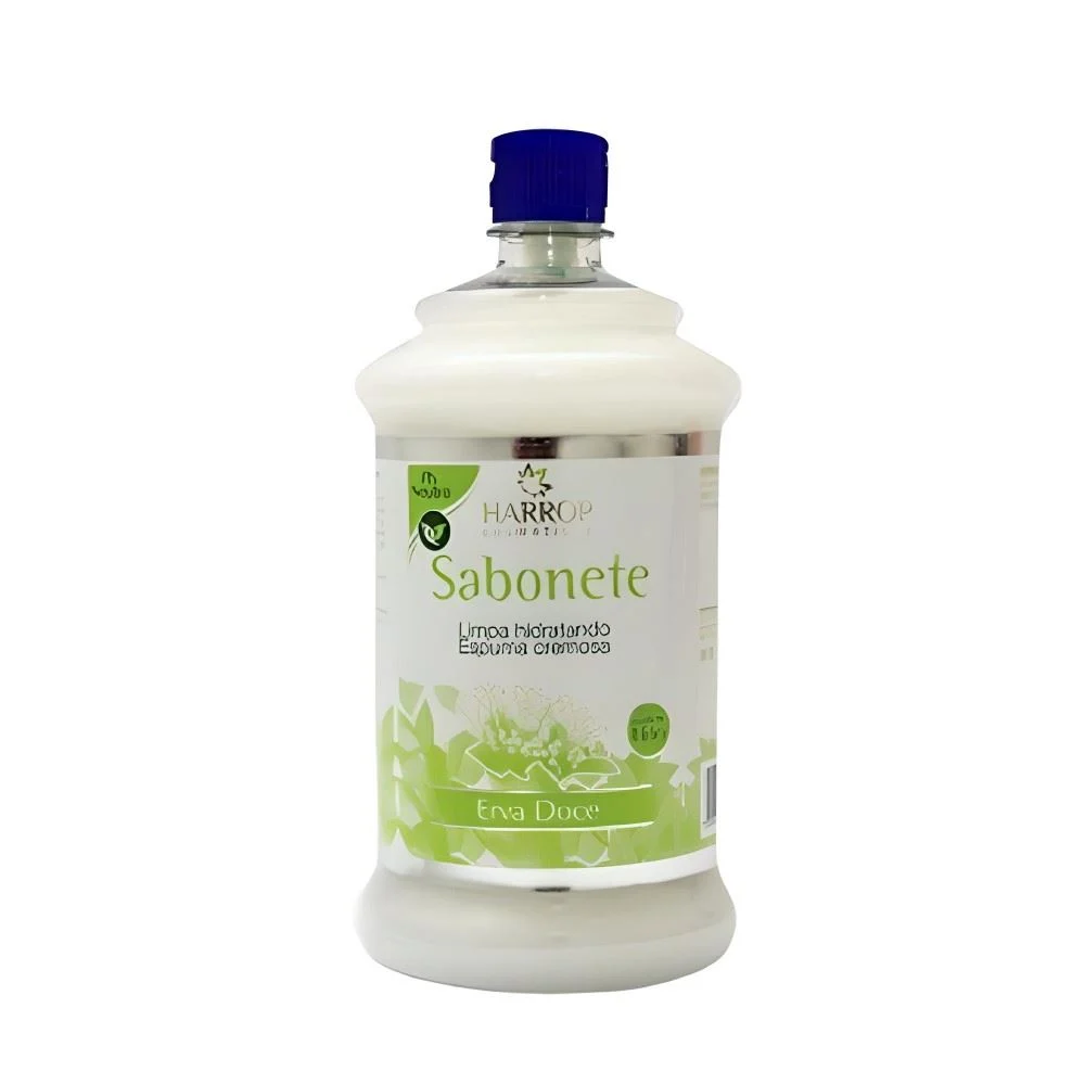 SABONETE CREMOSO HARROP ERVA DOCE FLIP TOP BECKER 1 LITRO                                                                                                                                                     SABONETE CREMOSO HARROP ERVA DOCE FLIP TOP BECKER 1 LITRO
