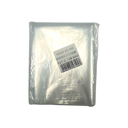 SACO PLASTICO B.D 13X25 500G EWPLASTIC COM 100 UNIDADES                                                                                                                                                                SACO PLASTICO B.D 13X25 500G EWPLASTIC COM 100 UNIDADES