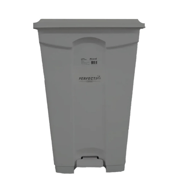 LIXEIRA PLASTICA C/PEDAL CINZA 100L NOBRE                                                                                                                                                               