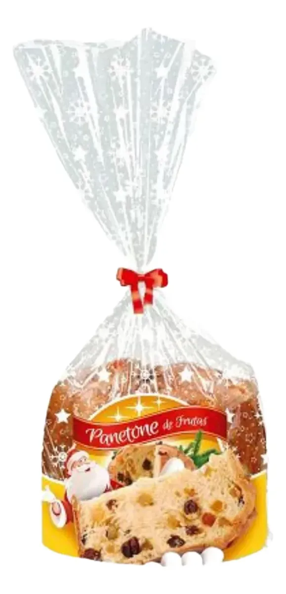 SACO PANETONE FRUTAS 25X35X0,06 BALUARTE 100UN