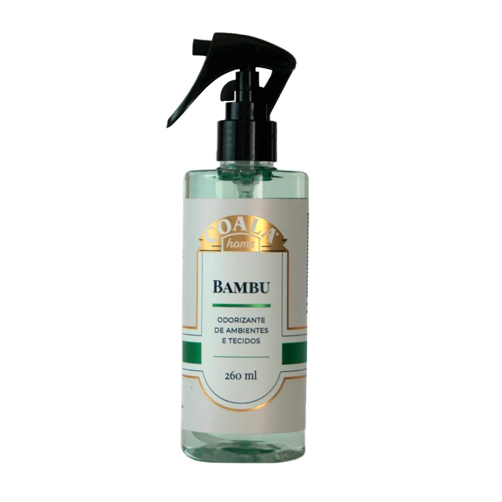 ODORIZADOR DE AMBIENTES E TECIDOS BAMBU COALA 260ML                                                                                                                                                      ODORIZADOR DE AMBIENTES E TECIDOS BAMBU COALA 260ML