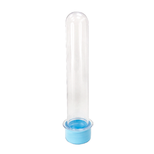 TUBETE ACRILICO COM TAMPA LISA AZUL CLARO LSC 10 PÇS                                                                                                                                                           TUBETE ACRILICO COM TAMPA LISA AZUL CLARO LSC 10 PÇS
