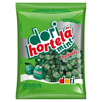 BALA HORTELA RECHEADA DORI 400G                                                                                                                                                                          BALA HORTELA RECHEADA DORI 400G