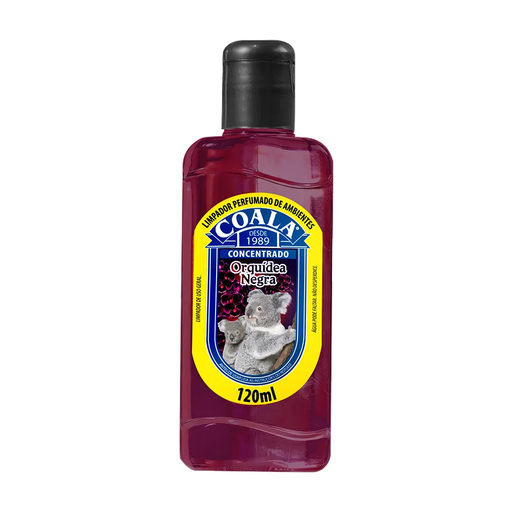 LIMPADOR ESSENCIA PERFUMADO ORQUIDEA NEGRA COALA 120ML                                                                                                                                                   LIMPADOR ESSENCIA PERFUMADO ORQUIDEA NEGRA COALA 120ML