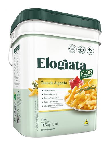 OLEO DE ALGODAO ELOGIATA 14,5KG                                                                                                                                                                         