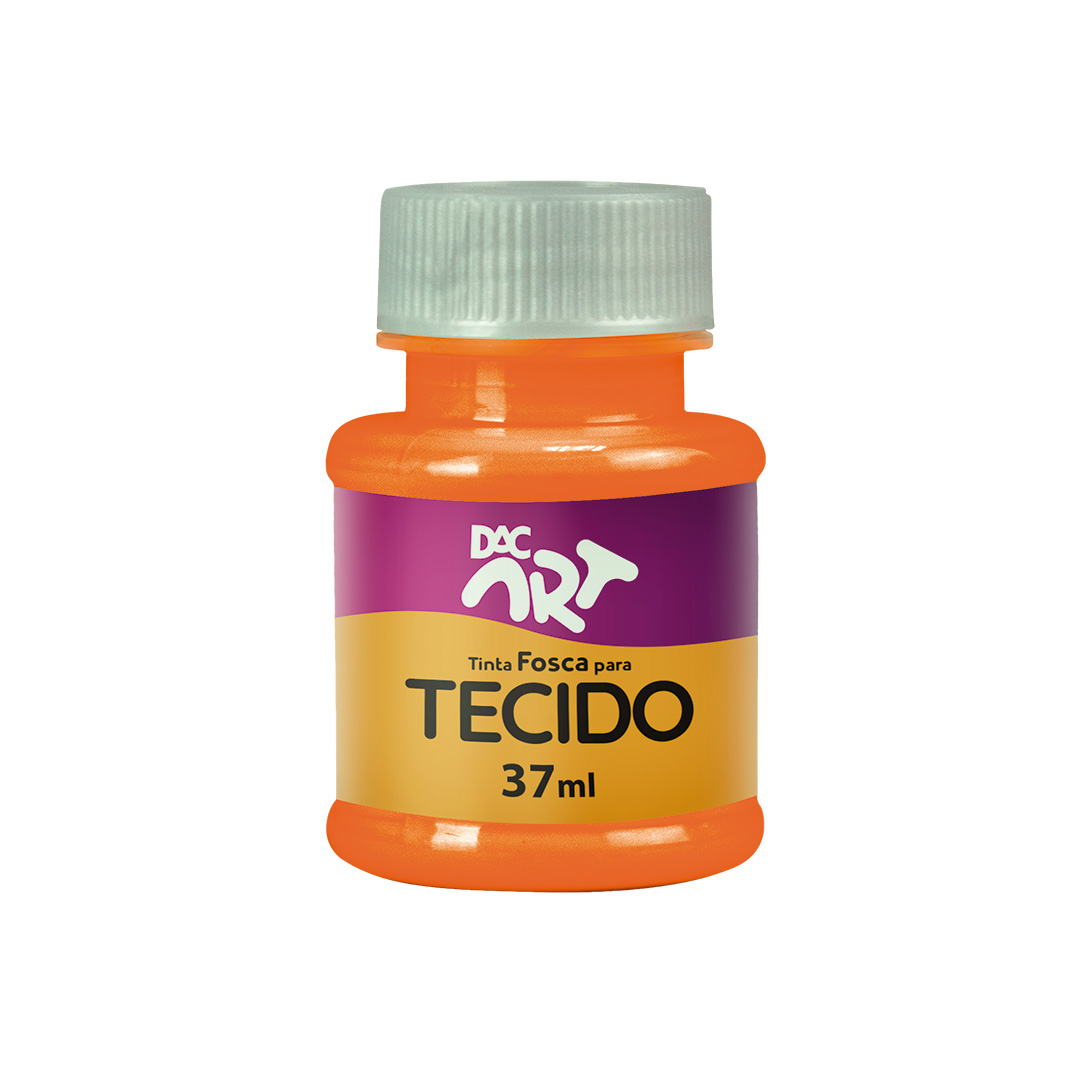 TINTA P/ TECIDO FOSCA 37ML LARANJA DAC                                                                                                                                                                   TINTA P/ TECIDO FOSCA 37ML LARANJA DAC