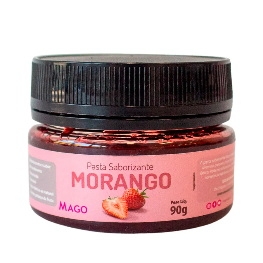 PASTA SABORIZANTE MORANGO MAGO 90G                                                                                                                                                                       PASTA SABORIZANTE MORANGO MAGO 90G