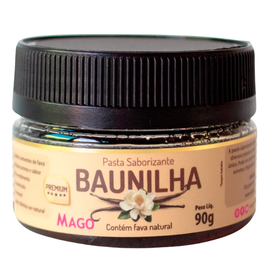 PASTA SABORIZANTE BAUNILHA PREMIUM MAGO 90G                                                                                                                                                              PASTA SABORIZANTE BAUNILHA PREMIUM MAGO 90G