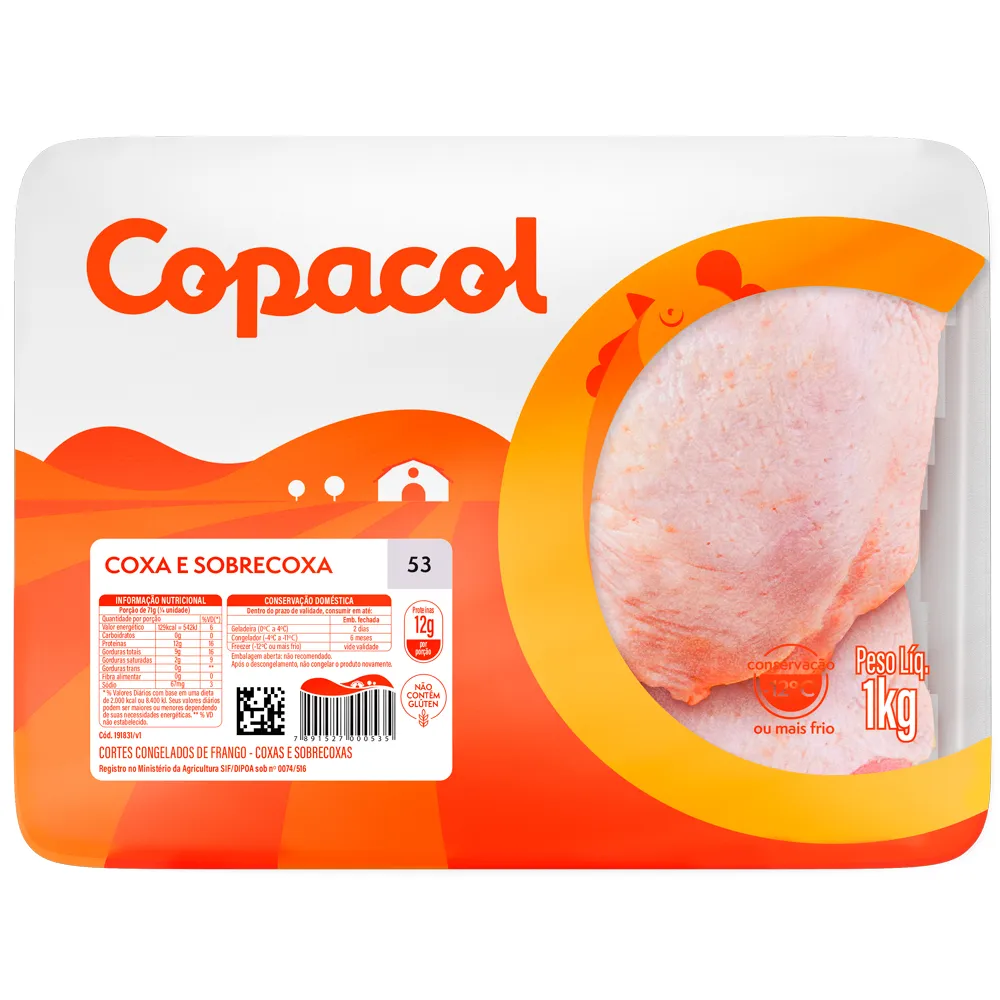COXA SOBRECOXA COM OSSO COPACOL BANDEJA 1KG                                                                                                                                                                     COXA SOBRECOXA COM OSSO COPACOL BANDEJA 1KG