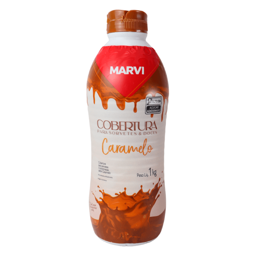 COBERTURA PARA SORVETE CARAMELO MARVI 1KG                                                                                                                                                                  
