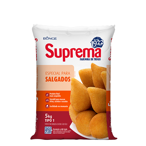 TRIGO PARA SALGADOS SUPREMA 5KG                                                                                                                                                                            TRIGO PARA SALGADOS SUPREMA 5KG