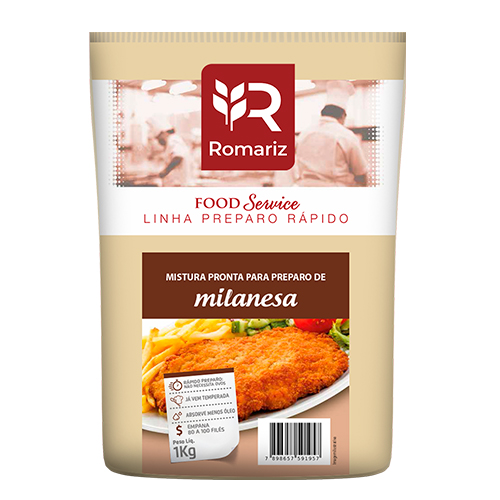 MISTURA PARA EMPANAR MILANESA ROMARIZ 1KG                                                                                                                                                                MISTURA PARA EMPANAR MILANESA ROMARIZ 1KG